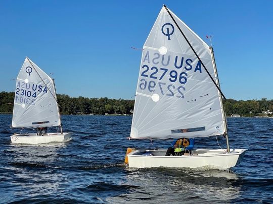 The optimist is often the boat you learn to sail with