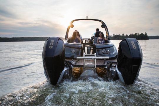 Some pontoons now boast power levels worthy of an sport boat
