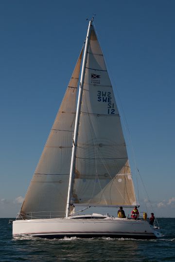 modern sloop sailboat