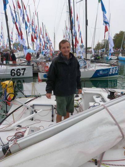 Germain Kerleveo sur la Mini-Transat