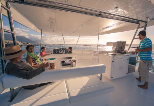 Catamaran à moteur Leopard