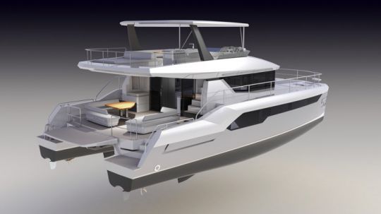 Catamaran à moteur Leopard