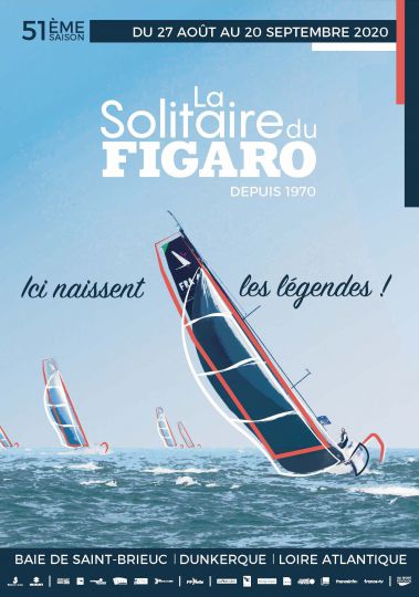 L'affiche de l'édition 2020 de La Solitaire du Figaro - © OC Sport Pen Duick