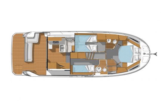 Plan d'aménagement du Swift Trawler 41