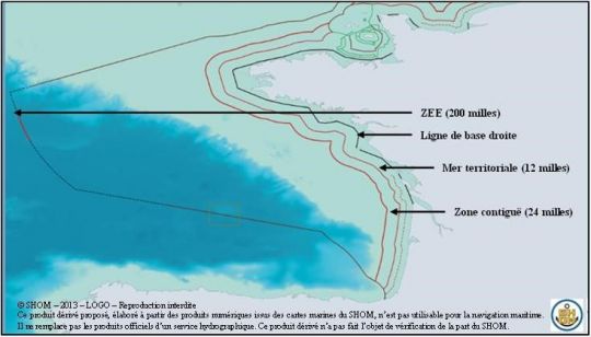 La zone de compétences de la préfecture Atlantique