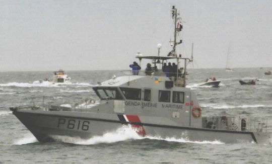 La vedette Trieux P616 de la Brigade de Saint-Malo