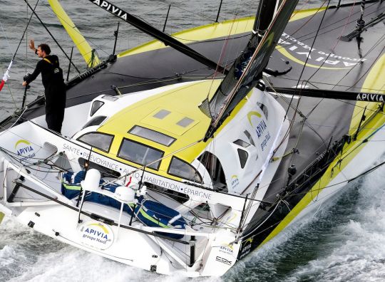 Le cockpit d'Apivia est entièrement fermé