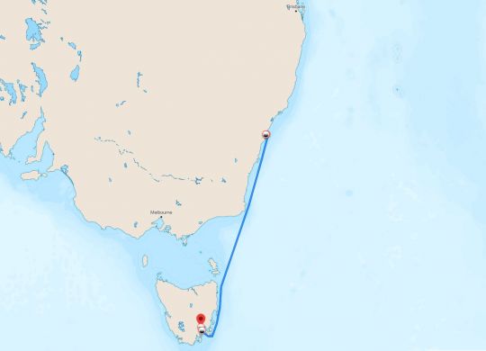 Itinéraire de la Sydney Hobart