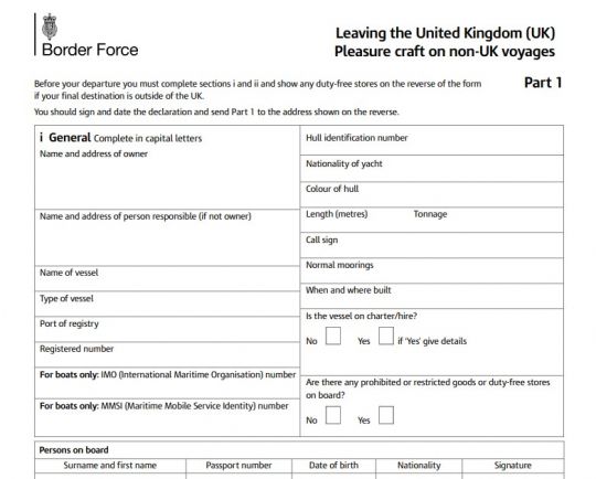 Le formulaire C1331, disponible sur le site du gouvernement Britannique