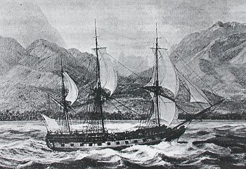 La Boudeuse, un des voiliers de l'expédition Bougainville