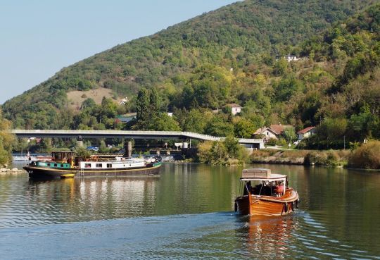 L'écluse de la Malate, est juste en amont de Besançon