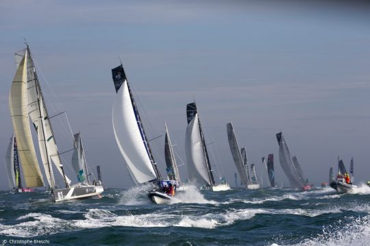 Départ de la Route du Rhum 2018 © Christophe Breschi