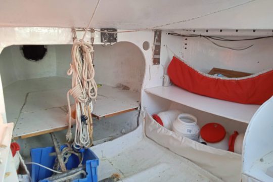 L'intérieur du mini avant sa transformation