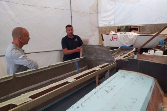 Prototype en construction aux GlÃ©nans Ã  Concarneau