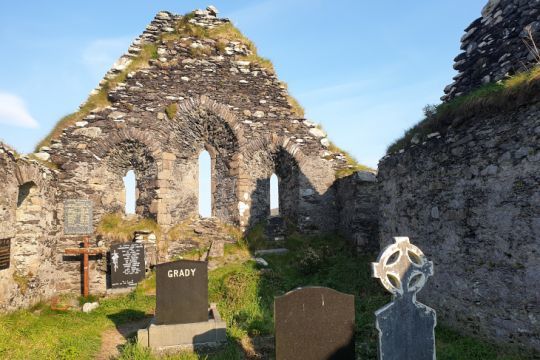 Les ruines de l'abbaye de Derrynane