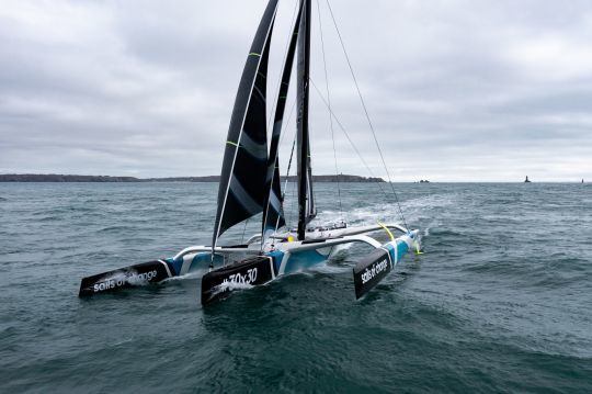 Le maxi trimaran Sails of Change © Spindrift Racing