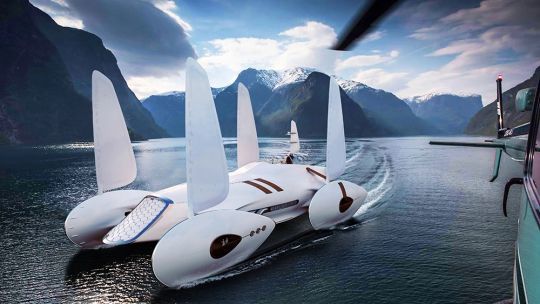 Les ailes du yacht Decadence © Andy Waugh Design