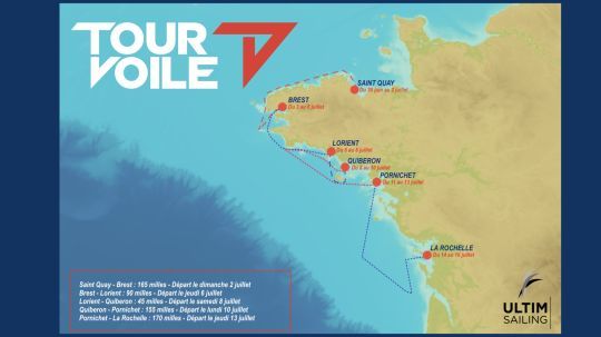 Le parcours du Tour Voile 2023