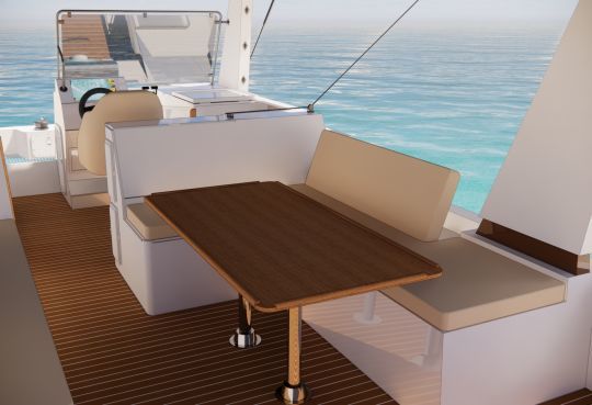 Le carré en L se transforme en couchage © Vincent Lebailly