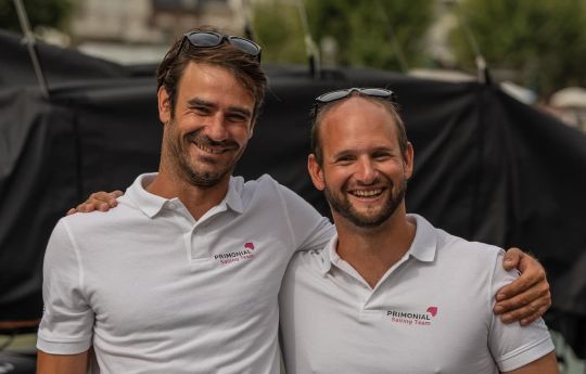 Sébastien Rogues et son co-skipper Jean-Baptiste Gellée