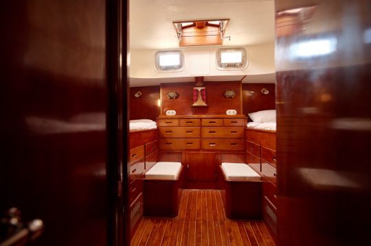 Une des cabines après rénovation