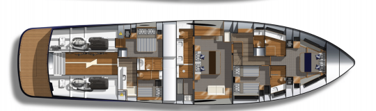 Aménagement des cabines de la version Sedan 