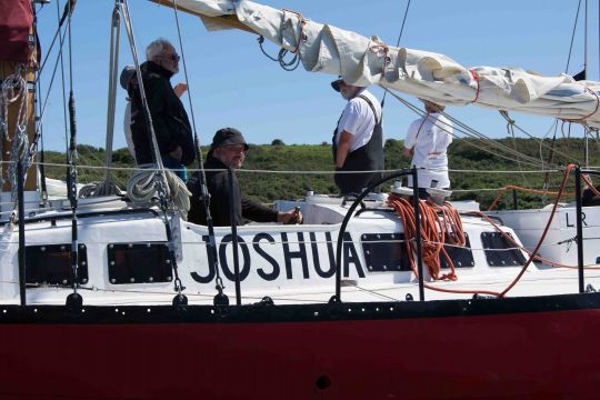 Joshua à l'arrivée de La Longue Route 2018-2019