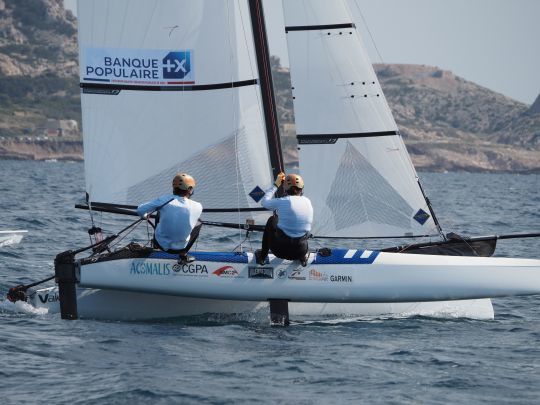 hydrofoil catamaran racing