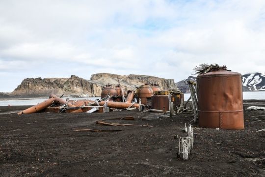 Station baleinière de Deception Island, île des Falkands © Margot Sib