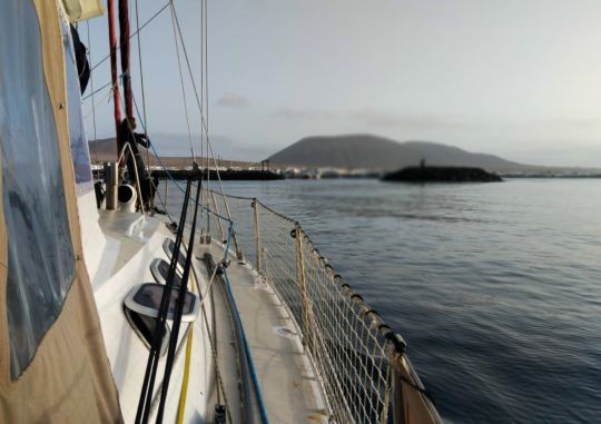 Chenal d'entrée du port de la Caleta del Sebo