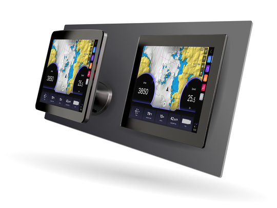 Montage flush encastré ou sur étrier