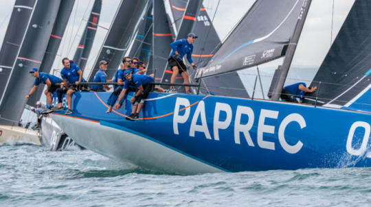 Loick à bord du TP52 Paprec ©Nico Martinez
