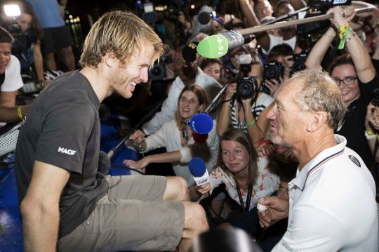 François Gabart a dû céder la tête de course à Francis Joyon ©Alexis Courcoux