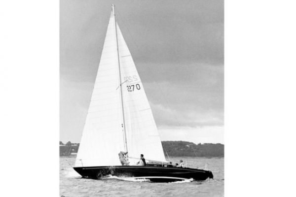 TINA on its way to victory in the 1966 One Ton Cup, Copenhagen, Denmark.