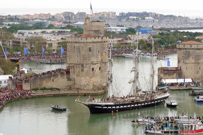The Belem in the port of La Rochelle