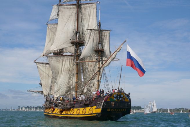 The Russian sailboat Shtandart