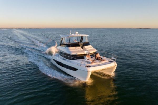 On the water, l'Aquila 42 looks pretty sharp