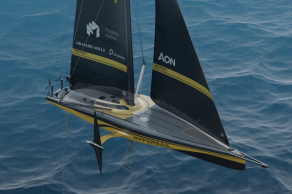 How does energy self-sufficiency shape this foiling monohull?