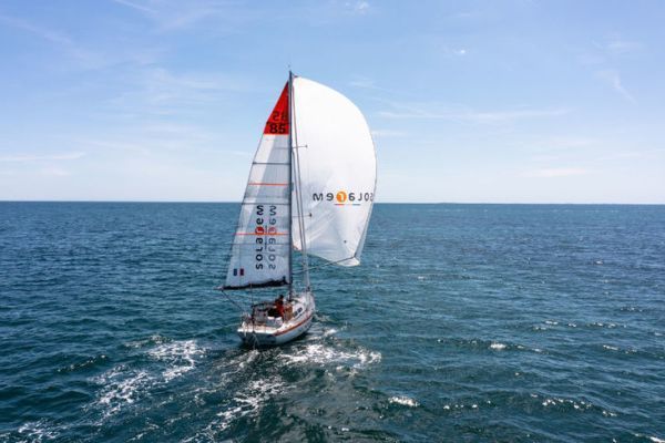Damien Guillou with his Rustler 36