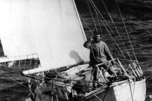 Robin Knox-Johnston aboard the Suhaili in 1968