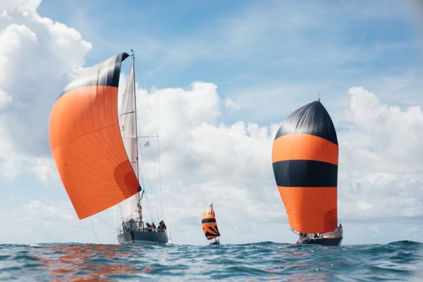 The Pen Duick under spinnaker