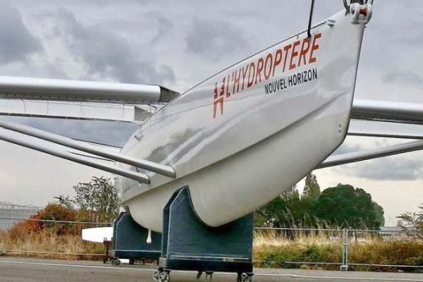 The flying trimaran is preparing for its return to the water in September 2026