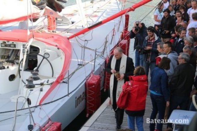 The pictures of the Imoca d'Armel Tripon blessed in La Trinit-sur-Mer