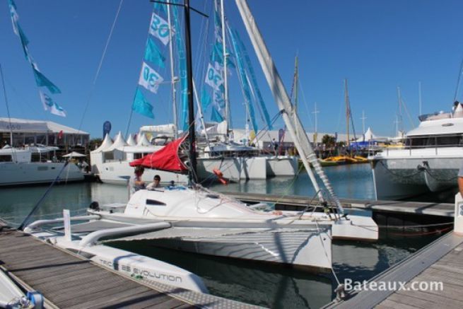 The Tricat 25 Evolution, a foldable and transportable trimaran