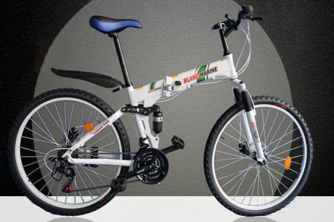 The 20PM4 range from Blanc Marine, real folding and electric mountain bikes
