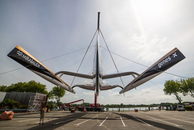 The world's largest racing trimaran revisited for the Jules Verne Trophy