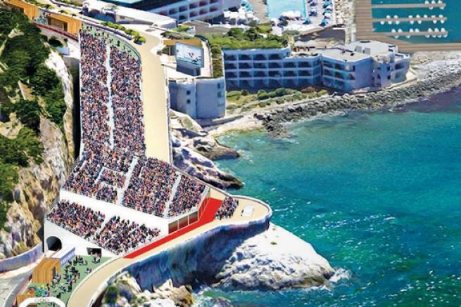 La Corniche in Marseille from where spectators will watch the sailing events