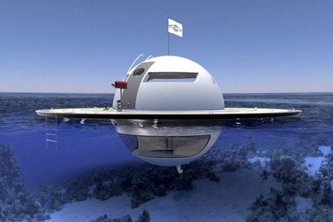 UFO, a floating UFO to live on the sea