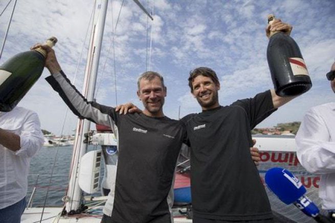 Gedimat (Thierry Chabagny and Erwan Tabarly) winner of the Transat AG2R La Mondiale 2016