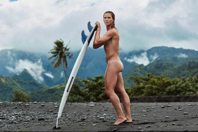 Surfer Courtney Colongue poses nude for the ESPN Body Issue